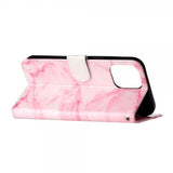iPhone 13 Pro Max Etui Motiv Rosa Marmor