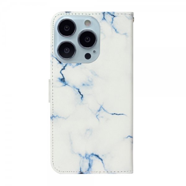 iPhone 13 Pro Max Etui Motiv Vit Marmor