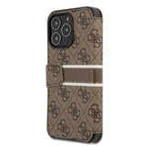Guess iPhone 13 Pro Max Etui Printed Stripe Brun