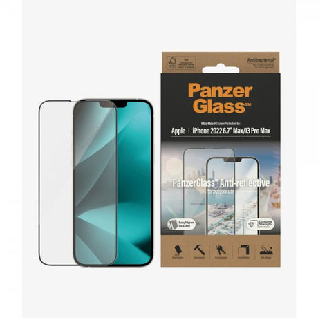 PanzerGlass iPhone 13 Pro Max/iPhone 14 Plus Skjermbeskytter Ultra-Wide Fit Anti-reflective EasyAligner