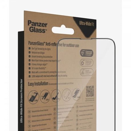 PanzerGlass iPhone 13 Pro Max/iPhone 14 Plus Skjermbeskytter Ultra-Wide Fit Anti-reflective EasyAligner