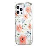 iPhone 13 Pro Max Deksel Blomstermønster MagSafe Rosa
