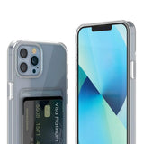 Rvelon iPhone 13 Pro Max Deksel Kortholder Transparent