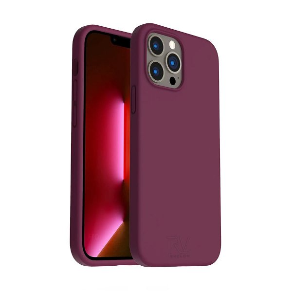 Rvelon iPhone 13 Pro Max Deksel Silikon Rød