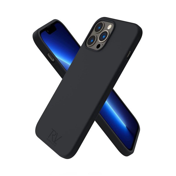 Rvelon iPhone 13 Pro Max Deksel Silikon Svart