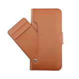 Rvelon iPhone 13 Pro Max Etui Utbrettbar Kortlomme Brun