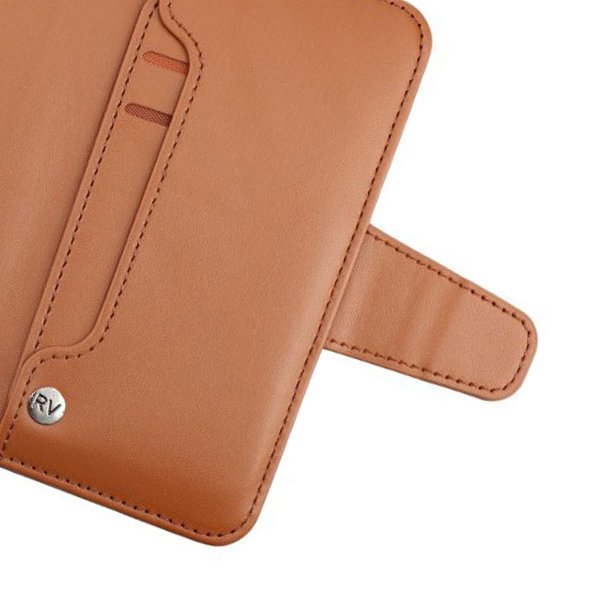 Rvelon iPhone 13 Pro Max Etui Utbrettbar Kortlomme Brun