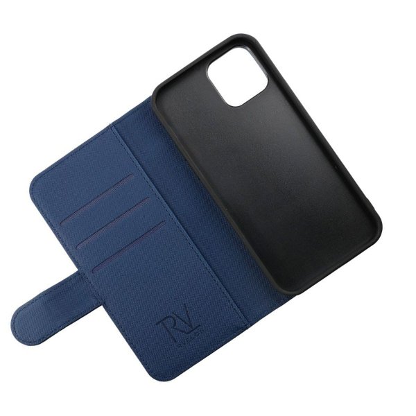 Rvelon iPhone 13 Pro Max Etui Detachable Wallet Case Blå