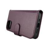 Rvelon iPhone 13 Pro Max Etui Detachable Wallet Case Lilla