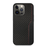 AMG iPhone 13 Pro Max Deksel Carbon Effect Stitching Svart
