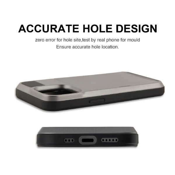 iPhone 13 Pro Max Deksel Card Slide Svart