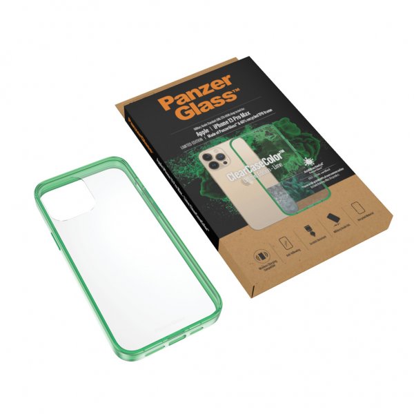 PanzerGlass iPhone 13 Pro Max Deksel ClearCase Color Lime