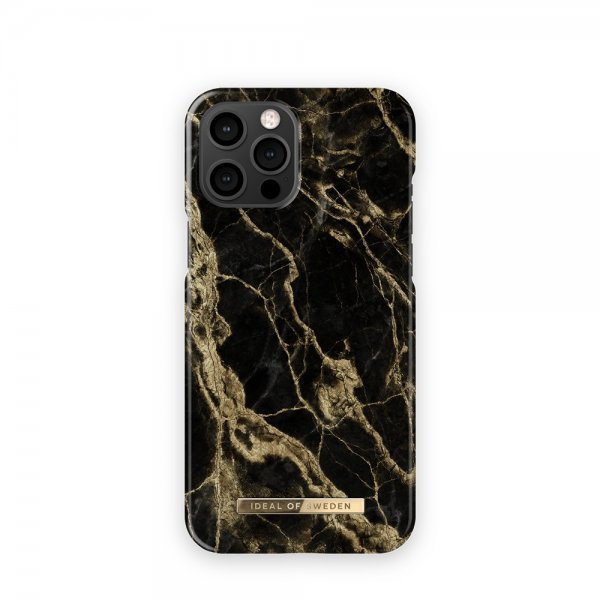 Ideal of Sweden iPhone 13 Pro Max Deksel Fashion Case Golden Smoke Marble
