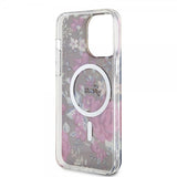 Guess iPhone 13 Pro Max Deksel Flower MagSafe Kaki