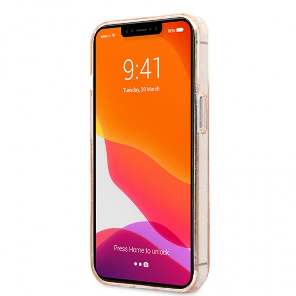 Guess iPhone 13 Pro Max Deksel Full Glitter Gull