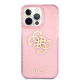 Guess iPhone 13 Pro Max Deksel Full Glitter Rosa
