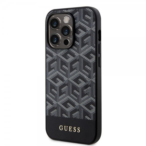 Guess iPhone 13 Pro Max Deksel G Cube MagSafe Svart