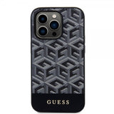 Guess iPhone 13 Pro Max Deksel G Cube MagSafe Svart