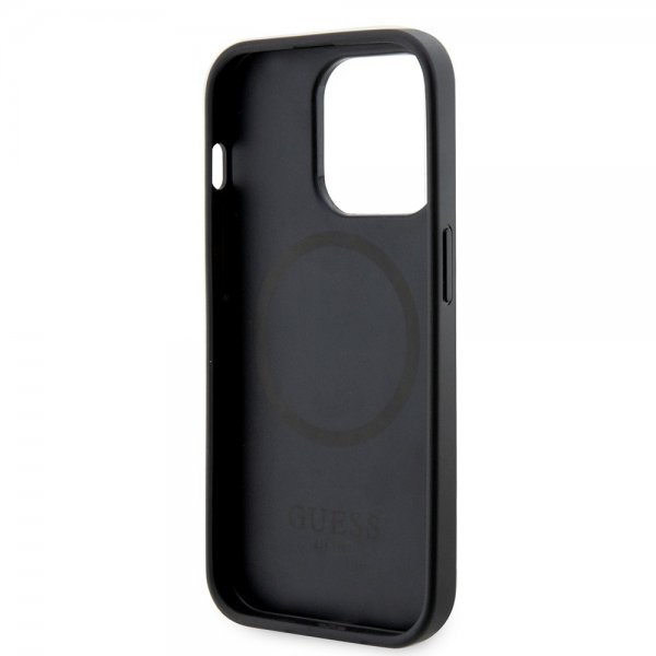 Guess iPhone 13 Pro Max Deksel G Cube MagSafe Svart