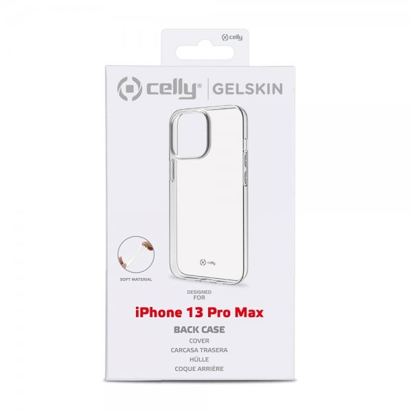 Celly iPhone 13 Pro Max Deksel GELSKIN Klar