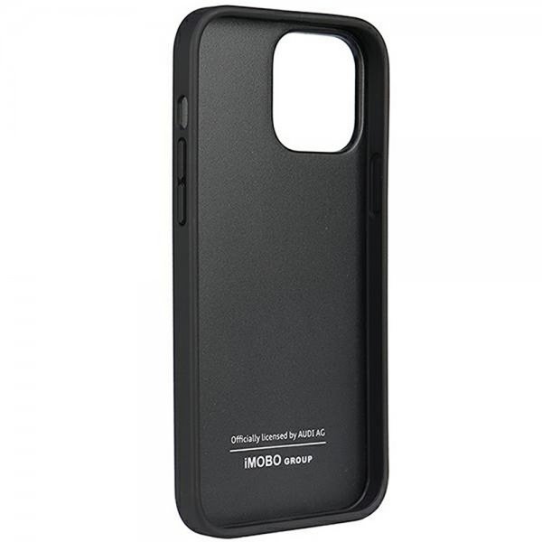 Audi iPhone 13 Pro Max Deksel Genuine Leather Case Svart
