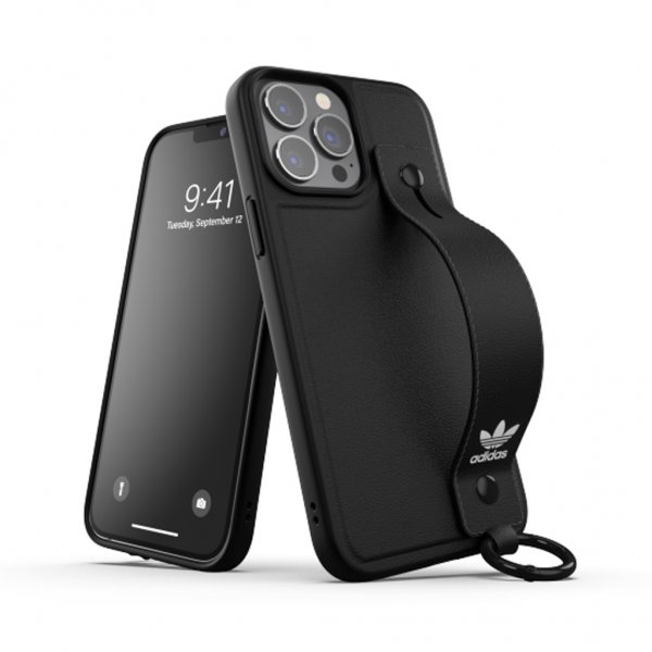 Adidas iPhone 13 Pro Max Deksel Håndstropp Etui Svart