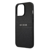 Guess iPhone 13 Pro Max Deksel Hot Stamp Metal Logo Svart