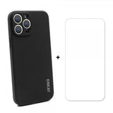 ENKAY iPhone 13 Pro Max Deksel i Silikon med Skjermbeskytter Svart