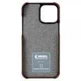 Krusell iPhone 13 Pro Max Deksel Leather CardCover Cognac Brown