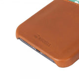 Krusell iPhone 13 Pro Max Deksel Leather CardCover Cognac Brown
