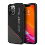 AMG iPhone 13 Pro Max Deksel Liquid Silicone Two Tone Svart