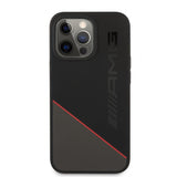 AMG iPhone 13 Pro Max Deksel Liquid Silicone Two Tone Svart