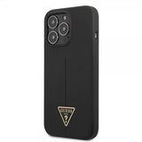 Guess iPhone 13 Pro Max Deksel Metal Triangle Svart