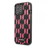 Karl Lagerfeld iPhone 13 Pro Max Deksel Monogram Pattern Rosa