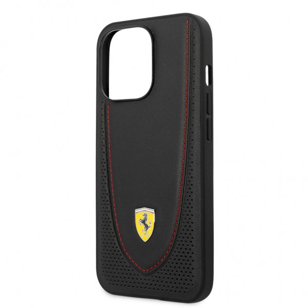 Ferrari iPhone 13 Pro Max Deksel Perforert Svart