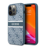 Guess iPhone 13 Pro Max Deksel Printed Stripe Blå