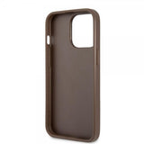 Guess iPhone 13 Pro Max Deksel Printed Stripe Bottom Brun