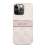 Guess iPhone 13 Pro Max Deksel Printed Stripe Rosa