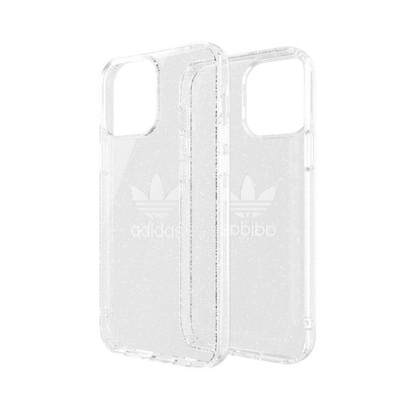 Adidas iPhone 13 Pro Max Deksel Beskyttende Klar Etui Glitter Klar