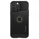 Spigen iPhone 13 Pro Max Deksel Rugged Armor Matte Black