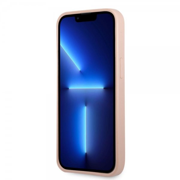 Guess iPhone 13 Pro Max Deksel Saffiano Double Cardslot Rosa