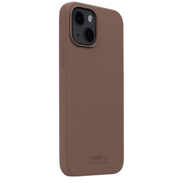 holdit iPhone 13 Deksel Silikon Dark Brown