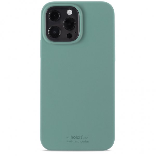 holdit iPhone 13 Pro Max Deksel Silikon Moss Green