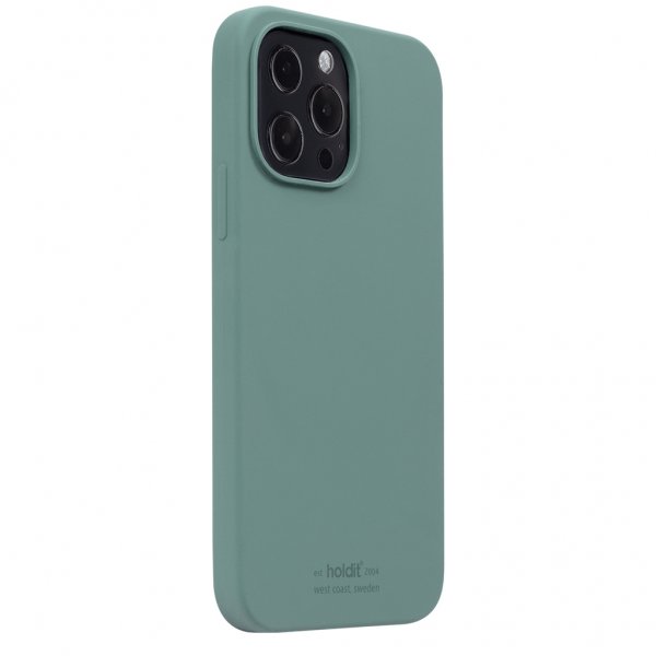 holdit iPhone 13 Pro Max Deksel Silikon Moss Green