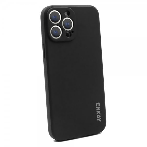 ENKAY iPhone 13 Pro Max Deksel Silikoni Svart