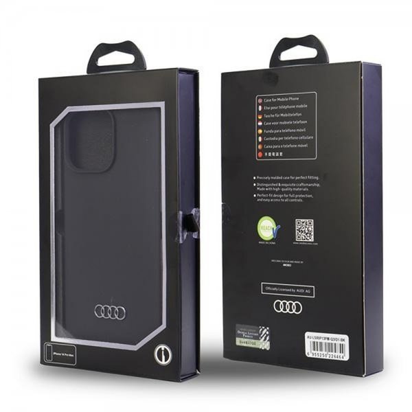 Audi iPhone 13 Pro Max Deksel Silikoni Svart