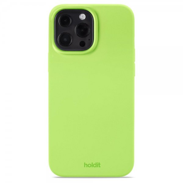 holdit iPhone 13 Pro Max Deksel Silikon Acid Green