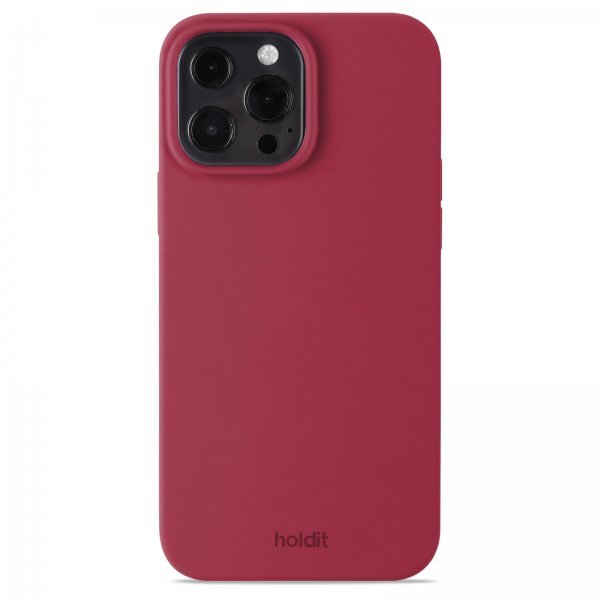 holdit iPhone 13 Pro Max Deksel Silikon Red Velvet