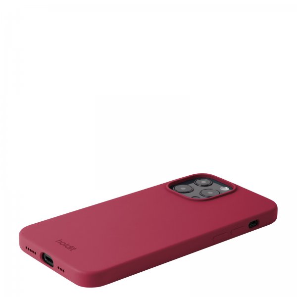 holdit iPhone 13 Pro Max Deksel Silikon Red Velvet