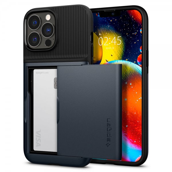Spigen iPhone 13 Pro Max Deksel Slim Armor CS Metal Slate